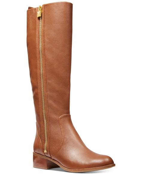 michael kors frenchie leather tall riding boots